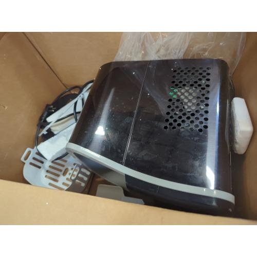 Counter top Ice Maker Machine, 26Lbs/24H Self-Cleaning Ice Makers Countertop, 9 Cubes Ready in 6mins Portable Ice Cube Maker with Ice Scoop Basket, Hook for Home Camping Party (Black)