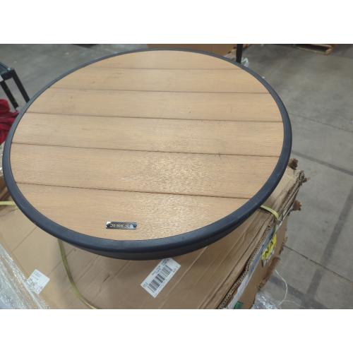 DENKOE 24 Inch Round Fire Pit Table with Fire Pit Grill, Extra Thick, Heavy Duty Fire Bowl, Deep Outdoor Firepit, Wood Burning Firepits for Outside Patio, Backyard Fire Pits, Large BBQ Pit