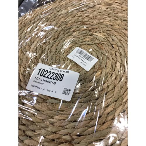 15 inch Round Woven Placemats Set of 4, Boho Rattan Natural Hand-Woven Water Hyacinth Placemats, Chargers for Dinner Plates, Farmhouse Weave Place Mats, Rustic Wicker Table Mats Decor for Home,Wedding