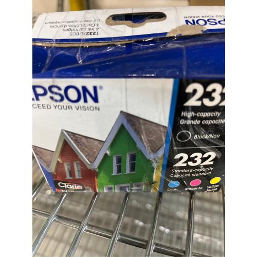 Epson 232XL Black 232 C/M/Y 4pk Ink Cartridges - Black Cyan Magenta Yellow (T232XL-BCS)