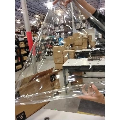 Farm Plastic Supply - Clear Vinyl Sheeting - 15 Mil - Vinyl Roll, Plastic Sheeting, Clear Vinyl Sheet for Storm Windows, Tablecloth Protector (4' x 3.5')