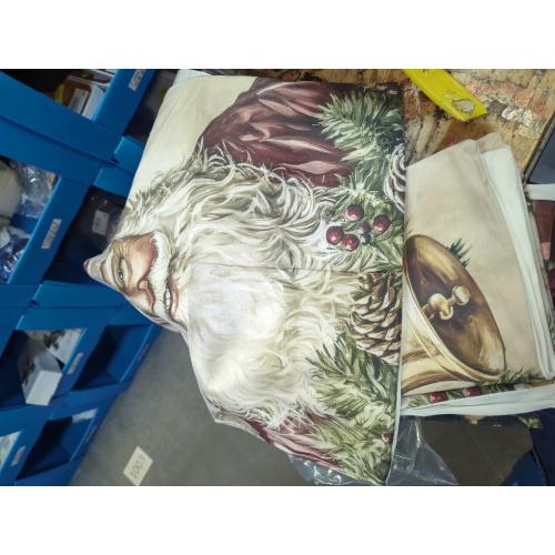 DFXSZ Christmas Pillow Covers 18x18 inch Set of 4 Santa Claus Reindeer Decorative Vintage Throw Pillow Covers Winter Retro Farmhouse Decoration for Home Couch BTHZ-140B18