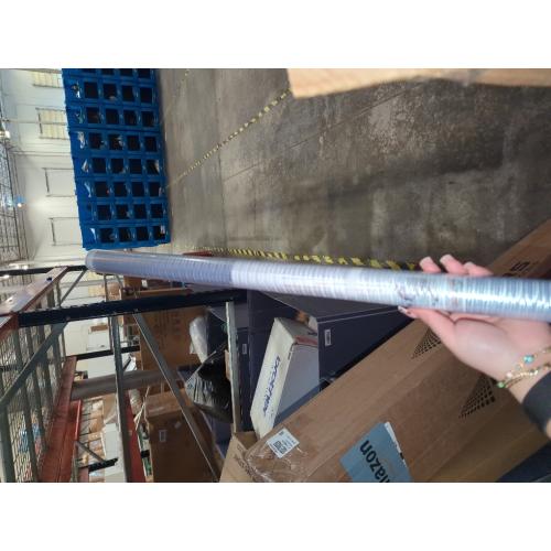 LUTE Reeded Glass Window Privacy Film, Frosted Glass Film, Removable 3D Decorative Decals Sun Blocking Anti UV Door Window Cover, No Glue Static Cling Vinyl for Bathroom Home Office, 35.4 x 118.1