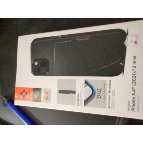 Spigen Thin Fit Designed for iPhone 12 Mini Case (2021) - Black