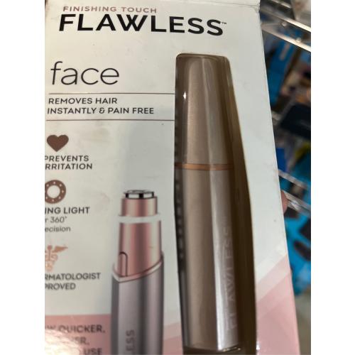 Finishing Touch Flawless Facial Hair Remover Electric Razor for Women - Coral