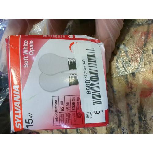 Sylvania Soft White Incandescent A15 Bulb, Medium Base | 15 Watts/120 Volts | 2-