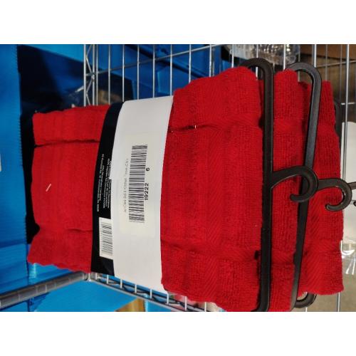 All-Clad Solid Kitchen Towel: Highly Absorbent, Super Soft Long Lasting - 100% Cotton, 17x30 Tea Towel for Cleaning & Drying Dishes, Pans, Glassware, or Countertops, (6-Pack), Chili