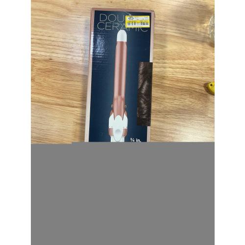 Conair Double Ceramic 3/4-Inch Curling Iron, ¾-Inch Barrel Creates Tight Curls, Hair Curler for Use on Short, Medium, and Long Hair, White
