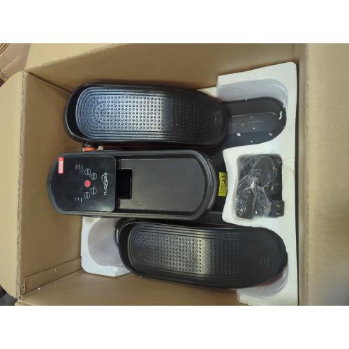 BLACK Under Desk Elliptical Machine, Ellipse Leg Exerciser as Seen on Tv for Seniors Adults with 12 Adjustable Speed, Quiet & Portable Seated Pedal Exerciser with Remote Control & Non-Slip Foot Straps