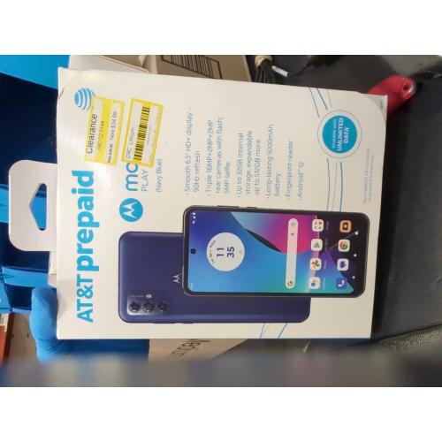 motorola Moto G Play 2023 3-Day Battery Unlocked Made for US 3/32GB 16MP Camera Navy Blue (Renewed)