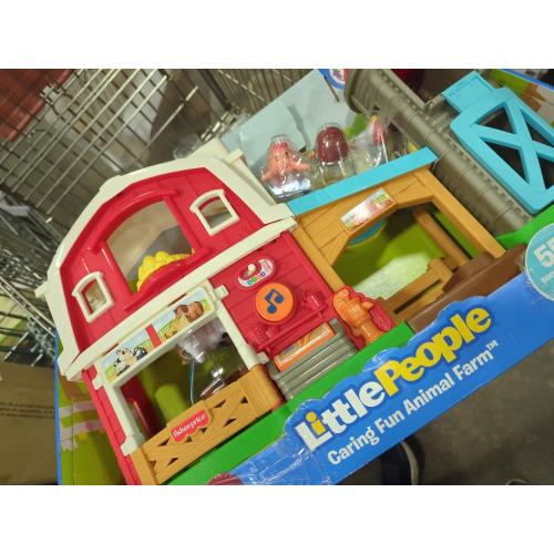 Little People Caring Fun Animal Farm Playset, 6 Play Pieces - Multi - No Size