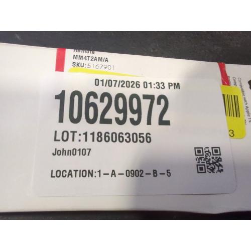 Genuine Apple MM4T2AM/a TV Remote for Apple TV Silver Original OEM Remotes