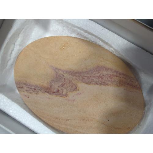 Stonkraft Natural Water Absorbent & Rigged Soap Dish Soap Holder Made of Natural Stone - Unique Bath Bathroom Accessories (Oval)