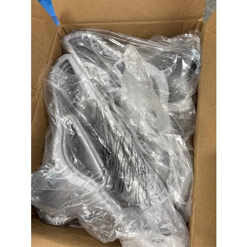 HOUSE DAY Plastic Hangers 50 Pack, Grey Plastic Clothes Hangers Non Slip with Rubber Grip, Heavy Duty Hanger with 360° Swivel Metal Hook, Ultra Thin Hangers Space Saving for Closet Organizer