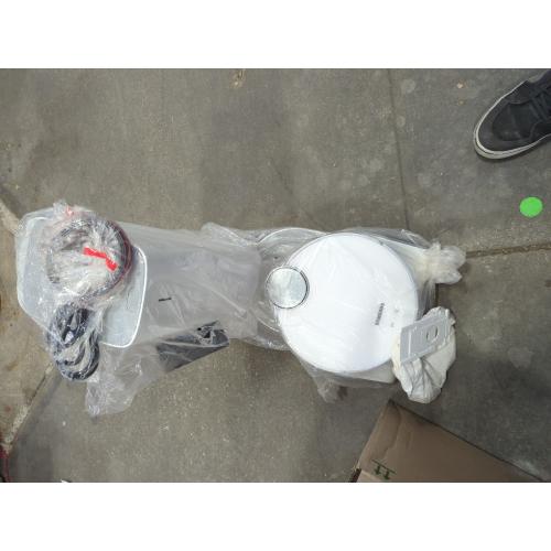 SAMSUNG Jet Bot AI  Robot Vacuum Cleaner w/ Object Recognition, Intelligent Cleaning, Clean Station, 5-Layer Filter, Touchless Dust Removal for Hardwood Floors, Carpets, VR50T95735W, White