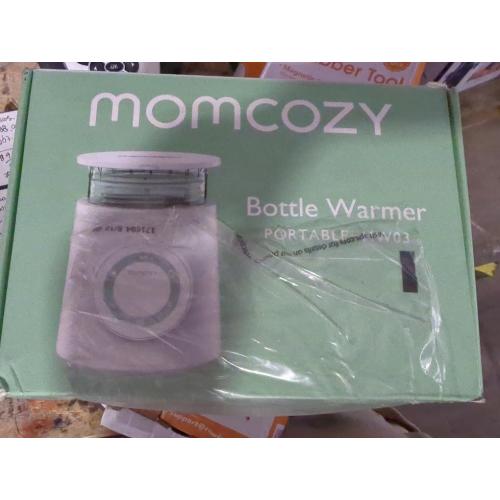 Momcozy Portable Bottle Warmer for Travel, Double Leak-Proof Travel Bottle Warmer with Fast Heating, Safety Material Baby Bottle Warmer for Dr. Brown, Philips Avent, Medela, Tommee Tippee, Comotomo