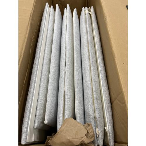 BUBOS 9 PCS Acoustic Panels,23.6''x11.8'' Fabric Soundproof Wall Panels,Self-adhesive Sound Absorbing Panels for Studios, Office, Home Theater,Fabric-Clad Grey