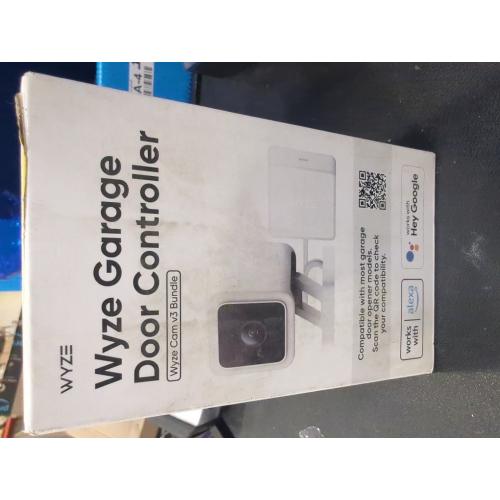 Wyze Smart Garage Door Opener w/built-in HD Video, Remotely Control Garage Door, 1080p HD Video w/Color Night Vision, Two-Way Audio
