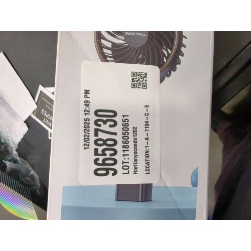 SWEETFULL Handheld Portable Fan, 5000mAh Rechargeable Battery, 6 Speed Wind, LED Digital Display, Foldable Electric Personal Mini Travel Fan with Backup Power, Summer Essentials Gifts for Women Girl