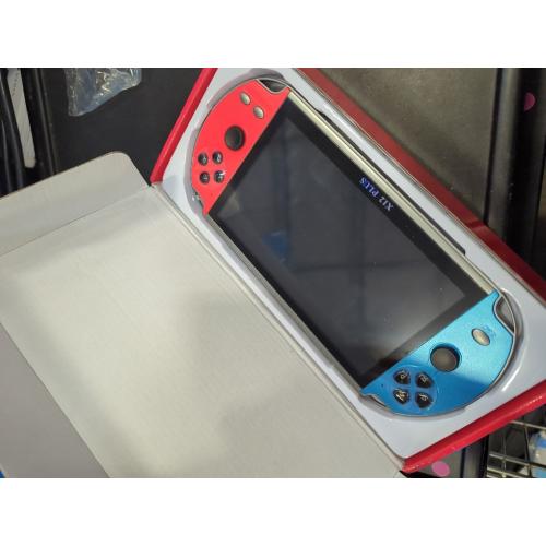 7 Inch HD Screen X12 Plus Handheld Retro Game Console Game Joystick Large 16GB Memory with 10000 Built-in Games Support 30 Game Format