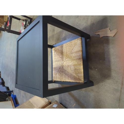 Braxton Culler Wood End Table With Rope Black
