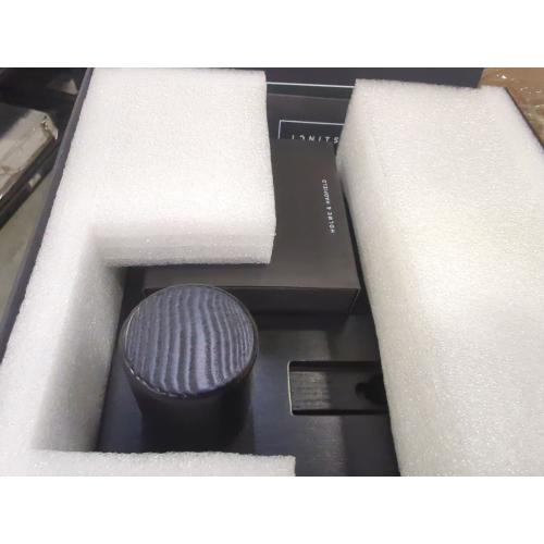 Color Black Holme & Hadfield Premium Wooden Phone Docking Station with Drawer – Nightstand Organizer for Charging Phone – Declutter Your Space with Felt-Lined Protection & Watch Pillar – Gift For Men