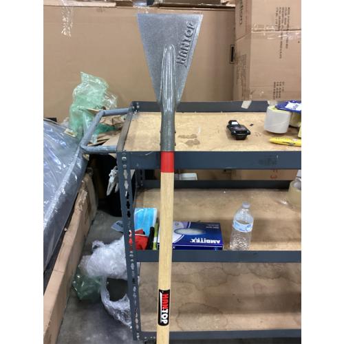 Ice Scraper Snow Ice Chopper Long Wooden Handle Ice Shovel for Driveway Sidewalk Outdoor Road,57.5 inches
