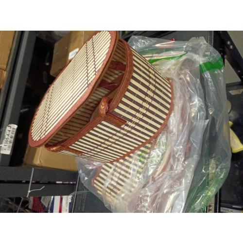 Baskets for Gifts Empty Set of 4, Bamboo Woven Gift Basket with Wrap Bags, Pull Bows, Raffia, Greeting Cards – Gift Basket Making Kit for Birthday, Shower, Housewarming