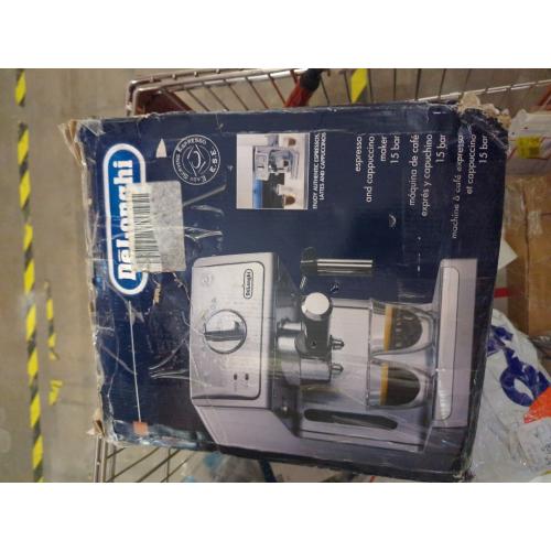 De'Longhi 15 Bar Pump Espresso Machine with Advanced Cappuccino System, Compact Stainless Steel Espresso Maker with Premium Milk Frother for Lattes, Single & Double Espresso, Tamper Included