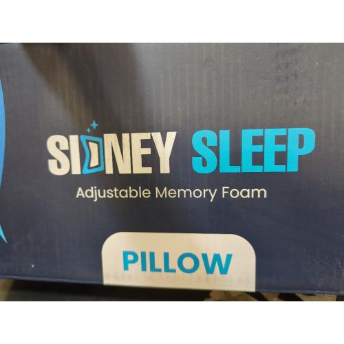 White Sidney Sleep Pillow for Side and Back Sleepers - Comfort for Neck and Shoulder Pain - Adjustable Contour Fill - Queen Size - Extra Fill Included (White)