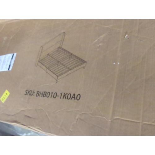 Belo Upholstered King Platform Bed White