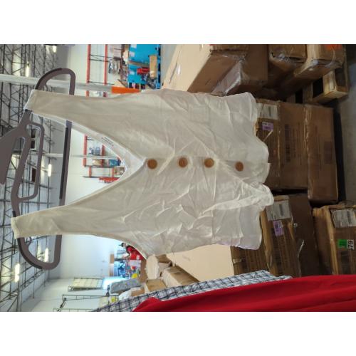 Kirious Los Angeles Summer Short Sleeve Shirt Women Cat Embroidery Top Button-Down size small