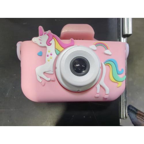 Dwfit Upgrade Selfie Kids Camera, Christmas Birthday Gifts for Boys Girls Age 3-12, HD Kids Digital Video Cameras for Toddler with Cartoon Soft Silicone Cover, Portable Toy for 3 4 5 6 7 8 Years Old