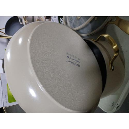 GreenPan Jewel Pro 11-Piece Cookware Set Hard Anodized Nonstick Taupe - CLEAN