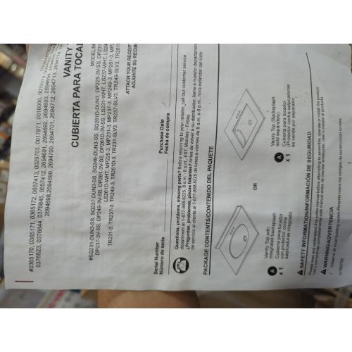 Project Source 31-in x 22-in White Cultured Marble Single Sink 4-in Centerset Faucet Mount Bathroom Vanity Top