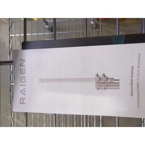 RAIGEN Helium Miner 5.8dbi Antenna LoRa 915 MHz Outdoor Lightning Arrestor Omni-Directional HNT Hotspot for Nebra, RAK, Bobcat, Syncrob, and Sensecap [Cables Sold Separately] (5.8 dbi)