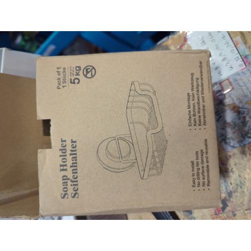 TAILI Soap Holder Dish Suction Cup, Bar Shampoo Rack for Shower Wall, Draining Soap Saver Tray for Bathroom, Rustproof Stainless Steel Sponge Holder for Tub, Kitchen, Drill-Free, Black