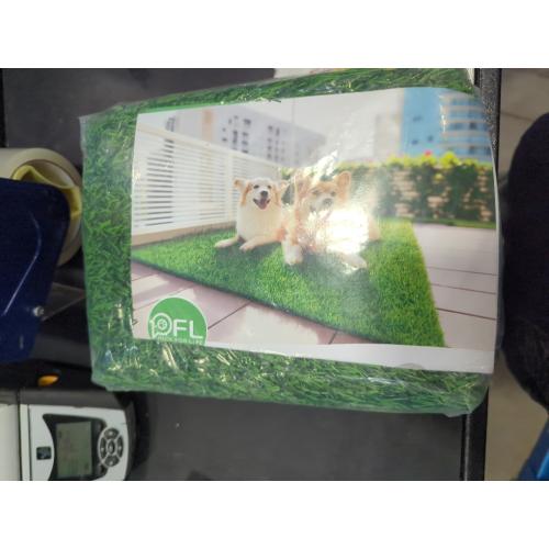 2Pack 18.75x15 Artificial Dog Grass Pee Pad 18.75x15 2 Pack, Washable Indoor Potty Training Replacement Turf for Puppy, Reusable Realistic Grass Mat for Dogs
