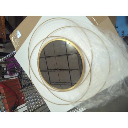 GOLD Elegant Iron Art Wall Mirror Round Framed Mirror Luxury Home Decor Easy Makeup