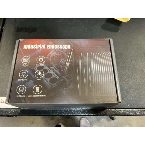 Dual Lens Endoscope Camera with 8 LED Lights, Inspection Borescope Camera with 4.3 IPS 1080P HD Screen, 16.4FT Semi-Rigid Cord Cable Bore Scope, IP67 Waterproof for Sewer Car Wall Plumbing HVAC