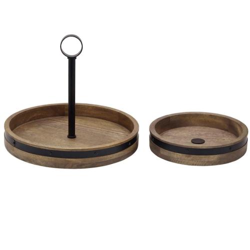 BrownVictoria Cookware 2-in-1 Tiered Lazy Susan - Brown