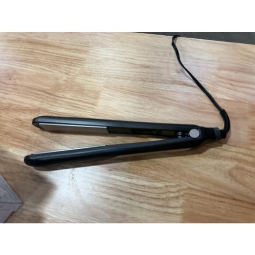 Infiniti PRO CONAIR Tourmaline Ceramic 1 Inch Flat Iron Hair Straightener, 1-Inch Flat Iron to Straighten or Curl, 5 Heat Settings, for All Hair Types and Textures, Dark Grey