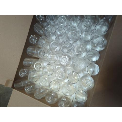 DECADORN Clear Stemless Champagne Flutes Plastic 48 Pack - 9oz Plastic Champagne Glasses - Durable and Sturdy Mimosa Glasses For Parties - Shatterproof, Recyclable, BPA-Free, Smooth Rims.