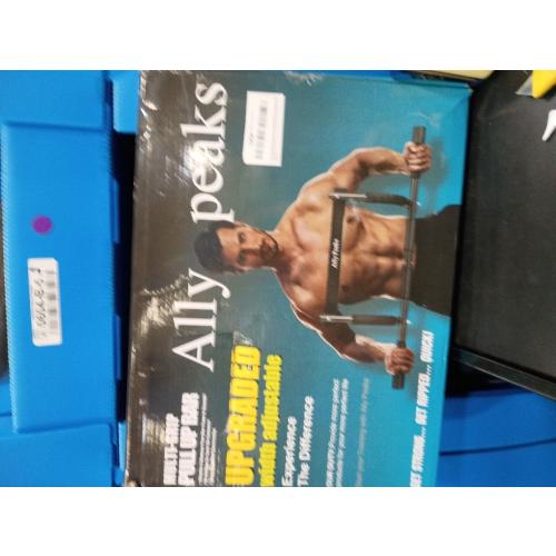 Ally Peaks Pull Up Bar for Doorway | Thickened Steel Max Limit 440 lbs Upper Body Fitness Workout Bar| Multi-Grip Strength for Doorway | Indoor Chin-Up Bar Fitness Trainer for Home Gym Portable