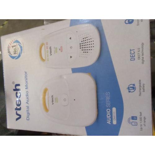VTech Upgraded Audio Baby Monitor with Rechargeable Battery, Long Range, and Crystal-Clear Sound