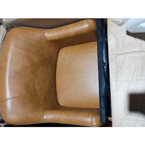 Swivel Arm Chair Camel (Whiskey Brown)