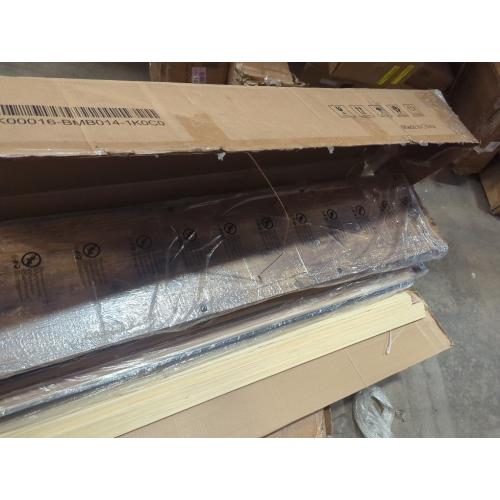 Size king Color brown Lift Up Storage King Bed Frame & Charging Station, Rustic Brown