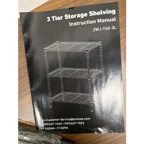 Storage Shelves Adjustable Wire Shelving Metal Wire Rack Shelving Unit Storage Shelf for Kitchen Laundry Room Pantry Closet Bathroom 23x30x13