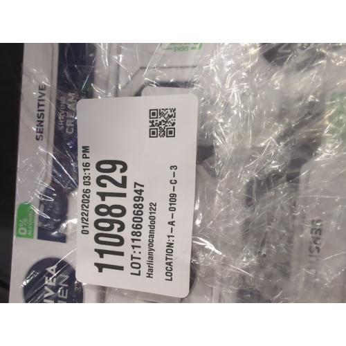 NIVEA Men Sensitive Shaving Cream 4-Pack for Men with Sensitive Skin, Alcohol-Free Formula with ChamomilE, Rich Lathering Cream for Comfortable Close Shave and Hydrated Skin, 100 ml Each Tube