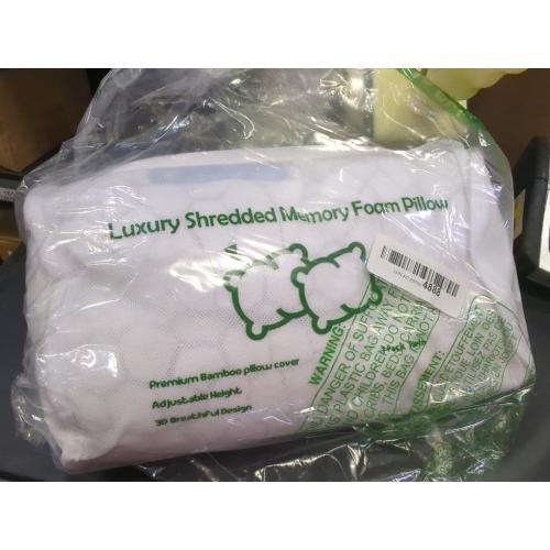 1 pack Size twin Luxury Shredded memory foam pillow Premium Bamboo pillow cover